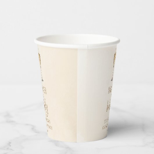 Brunch und Bubbly Engagement Party Brunch Pappbecher (Rechts)