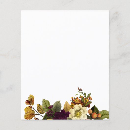 Brunch und Bubbly fallend Brautparty (Rückseite)