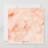 Brunch und Bubbly Floral Brautparty Einladung (Rückseite)