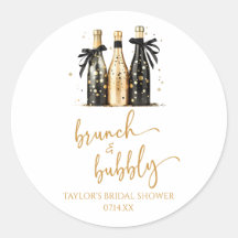 Brunch und Bubbly Gold Champagner Brautparty