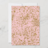 Brunch und Bubbly Gold Glitzer gepeitscht zurück Einladung (Rückseite)