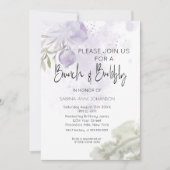 Brunch und Bubbly Lilac Lila Rose Einladung (Vorderseite)