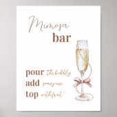 Brunch und Bubbly Mimosa Bar Sign 8x10 Poster (Vorne)