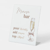 Brunch und Bubbly Mimosa Bar Sign 8x10 Sockelschild (Vorderseite)