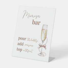 Brunch und Bubbly Mimosa Bar Sign 8x10 Sockelschild