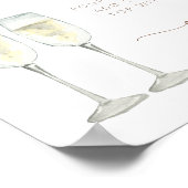 Brunch und Bubbly Mimosa Bar Sign Poster (Ecke)