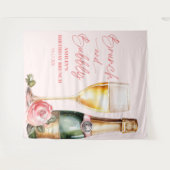 Brunch und Bubbly Mimosa Champagne Birthday Brunch Wandteppich (Vorderseite (Horizontal))