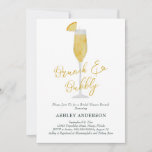 Brunch und Bubbly Mimosa Cocktail Brautparty Einladung<br><div class="desc">Diese Brautdusche lädt mit einer Aquarellmalerei aus einem Mimosa-Glas ein. Passen Sie Ihre Informationen an und ändern Sie jede Formulierung,  um Ihre Veranstaltung Anzug.</div>