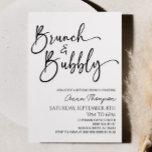 Brunch und Bubbly Minimal Brunch Party Einladung<br><div class="desc">Dies ist eine Brunch und Bubbly Modern Minimalistisch Birthday Brunch Party Einladung!</div>