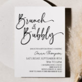 Brunch und Bubbly Minimal Brunch Party Einladung