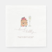 Brunch und Bubbly Paper Napkins Serviette (Vorderseite)