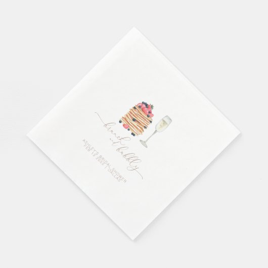 Brunch und Bubbly Paper Napkins Serviette (Ecke)
