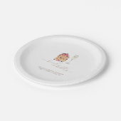 Brunch und Bubbly Paper Teller (Schrägansicht)