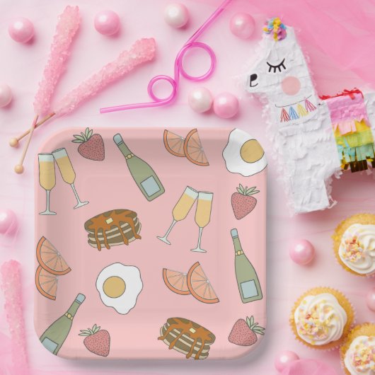 Brunch und Bubbly Paper Teller (Party)