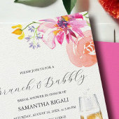 Brunch und Bubbly Pink Bridal Dusche Einladungen