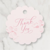 Brunch und Bubbly Pink Gefälligetags Geschenkanhänger (Rückseite)