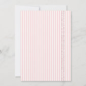 Brunch und Bubbly rosa Bläschen, Herz und Glitzer Einladung (Rückseite)