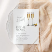 Brunch und Bubbly Sparkle Bridal Dusche Einladung