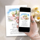 Brunch und Bubbly Summer Country Brautparty Einladung