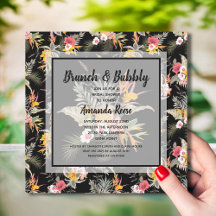Brunch und Bubbly Tropical Brautparty
