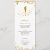 Brunch und Bubbly Verlobung | Duschmenü Menükarte (Vorderseite)
