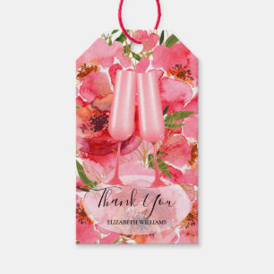 Brunch und Bubbly Vielen Dank Brautparty Geschenkanhänger