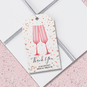Brunch und Bubbly Vielen Dank Brautparty Geschenkm Geschenkanhänger