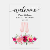 Brunch und Bubby Brautparty Acrylschild (Vorderseite)