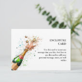 Brunch und Champagner-Brautparty Begleitkarte (Stehend Vorderseite)