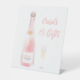 Brunch und Champagner Brautparty Karten Geschenke Sockelschild