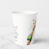 Brunch und Champagner-Brautparty Pappbecher (Links)