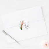 Brunch und Champagner-Brautparty Runder Aufkleber (Umschlag)