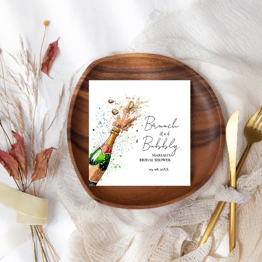 Brunch und Champagner-Brautparty Serviette