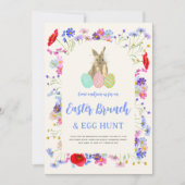 Brunch und Eierjagd zu Ostern Einladung (Vorderseite)