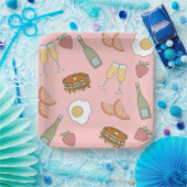 Brunch und Glitzernde Papierplatten Pappteller (Party)