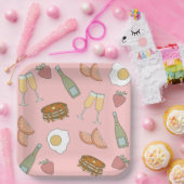 Brunch und Glitzernde Papierplatten Pappteller (Party)