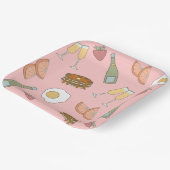 Brunch und Glitzernde Papierplatten Pappteller (Gewinkelt)