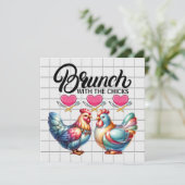 Brunch usw. Einladung (Stehend Vorderseite)