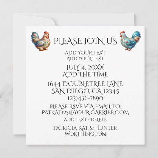 Brunch usw. Einladung (Rückseite)