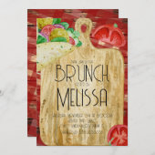 Brunch-Veranstaltung im Internet Einladung (Vorne/Hinten)