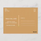 BRUNCH Weinglas JEDE FARBE & EVENT Trendy Chic Postkarte (Rückseite)