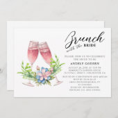 Brunch With the Bride Invitation Einladung (Vorne/Hinten)