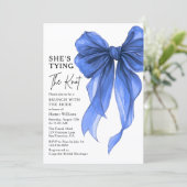 Brunch With The Bride She's Tying The Knot Bow Einladung (Stehend Vorderseite)