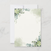 Brunch y Bubbly Glass of Champange Bridal Shower Dankeskarte (Rückseite)