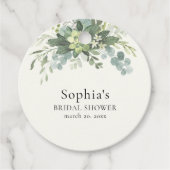 Brunch y Bubbly Glass of Champange Bridal Shower Geschenkanhänger (Vorderseite)