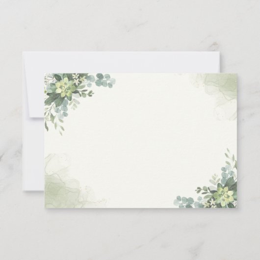 Brunch y Bubbly Glass of Champange Dankeskarte (Rückseite)