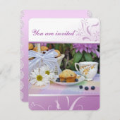 Brunch zum Geburtstag Einladung (Vorne/Hinten)