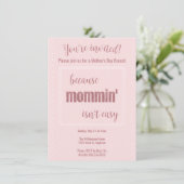 Brunch zum Muttertag Einladung (Stehend Vorderseite)