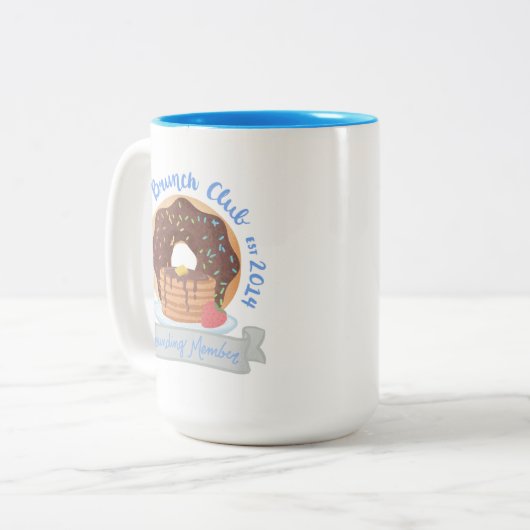 Brunch Zweifarbige Tasse (Vorderseite Links)