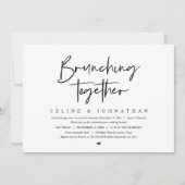 Brunching together, Hochzeitsfeier Einladung (Vorderseite)